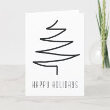 Mano clásica simple dibujada en árbol de Navidad a