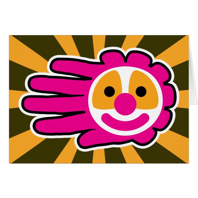 Mano de cara de Payaso rosa (Anverso (Horizontal))