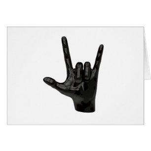 mano de cuernos del diablo