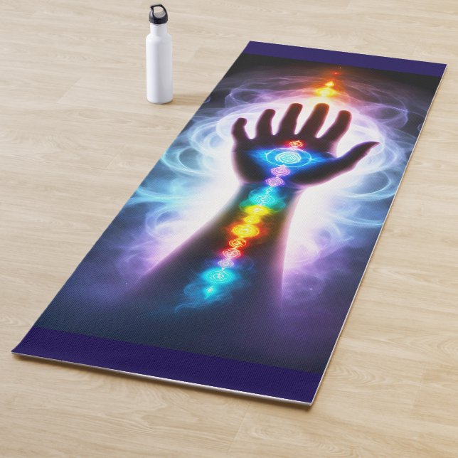 Mano de curación Chakra Yoga Mat (In situ)