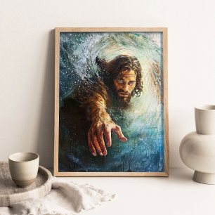 Mano de Dios, Arte Cristiano, Pintura de Jesús, Je