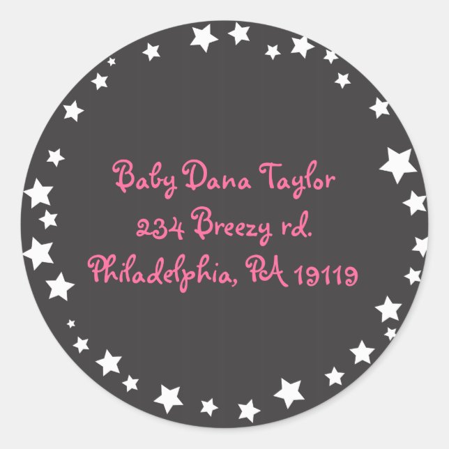 Mano de Dios Hemsa Pegatina de la dirección de ret (Anverso)