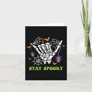 Mano de esqueleto de Stay Spooky Halloween