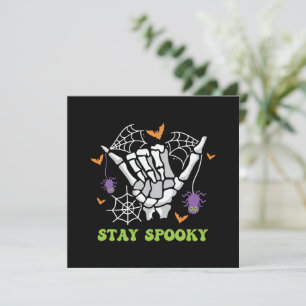Mano de esqueleto de Stay Spooky Halloween
