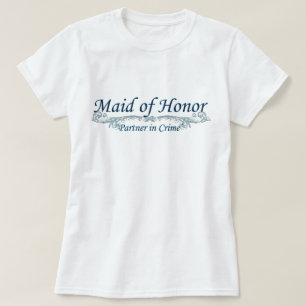 Mano de honor - Camisetas del Bridal Party