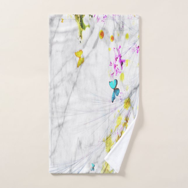 mano de mariposa de lujo Toalla (Toalla de mano)