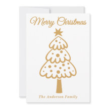 Mano de oro caprichoso dibuja árbol de Navidad