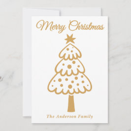 Mano de oro caprichoso dibuja árbol de Navidad