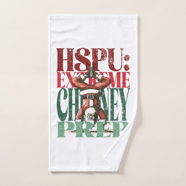 Mano de pie PushUp Navidades divertidos versión fi (Toalla de mano)