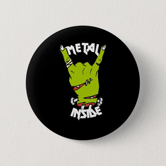 mano de zombie metal dentro botón (Anverso)