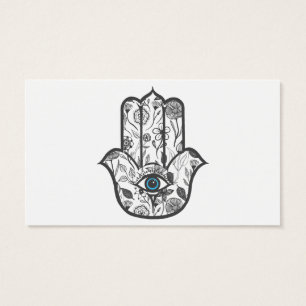 Mano floral dibujada mano simple de Hamsa