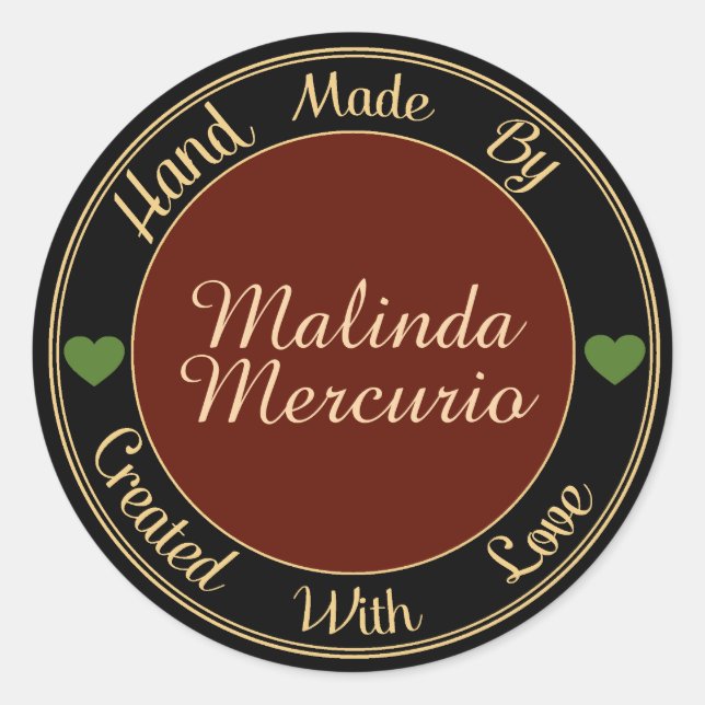 Mano Hecha Por Pegatina - SRF (Anverso)