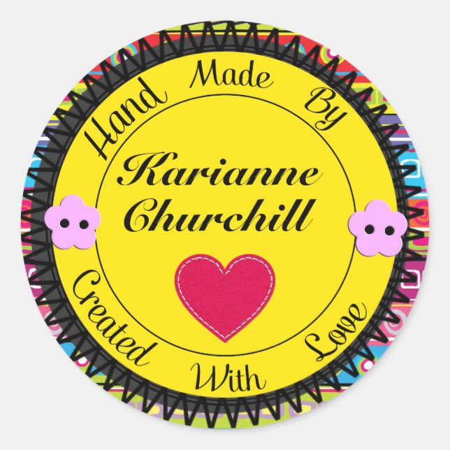 Mano Hecha Por Pegatina - SRF (Anverso)