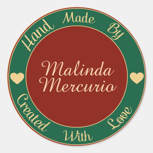 Mano Hecha Por Pegatina - SRF (Anverso)