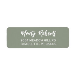 Mano moderna esbozada | Etiqueta de dirección de d