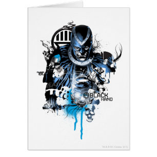 Mano negra - Collage azul