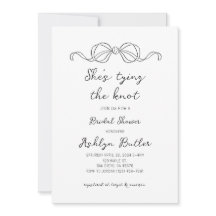 Mano simple dibujada: sombras atando la invitación