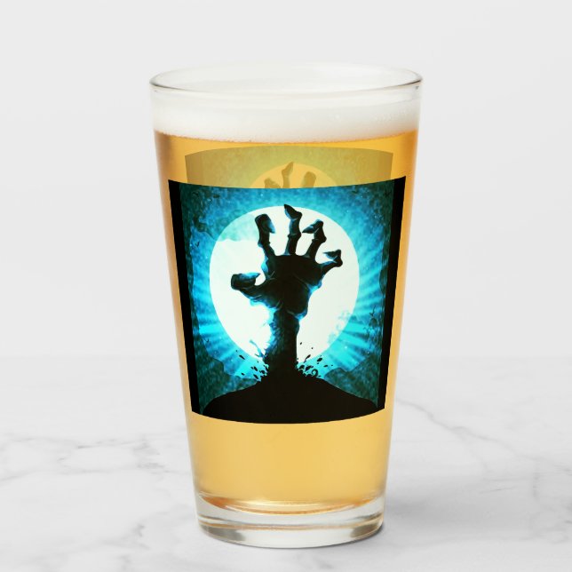 Mano Zombie con luz de luna (Anverso (lleno))