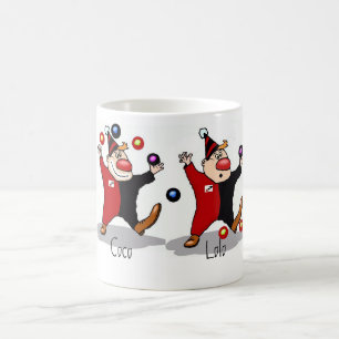 Manojo de taza de café de los payasos