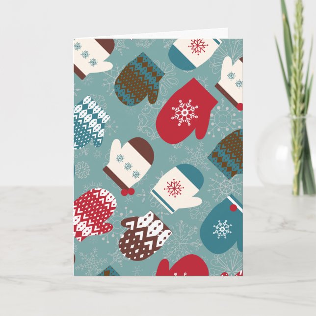 Manoplas acogedoras del navidad (Anverso)