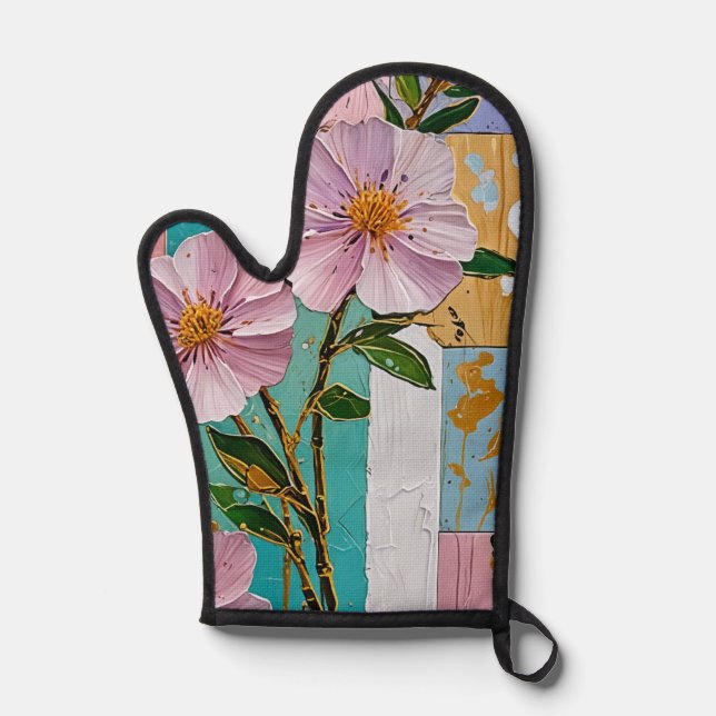 Manoplas Bloc de notas con iluminación floral (Anverso)