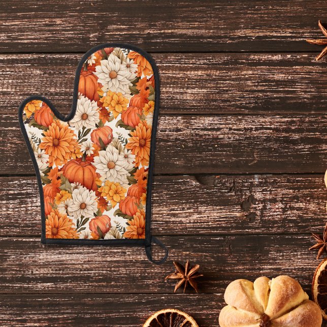 Manoplas Calabaza floral de otoño (Subido por el creador)