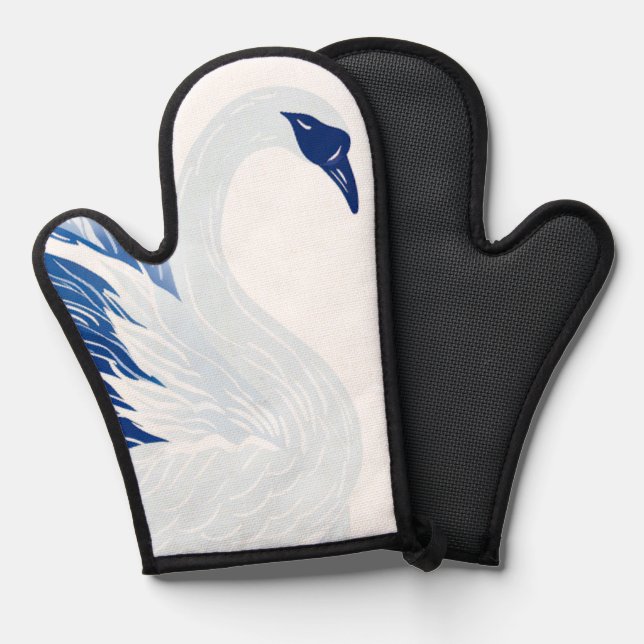 Manoplas Chinese swan wings pattern (Persnalize) (Anverso/Reverso)