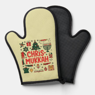 Manoplas Chrismukkah Hanukkah Navidades judío Religioso