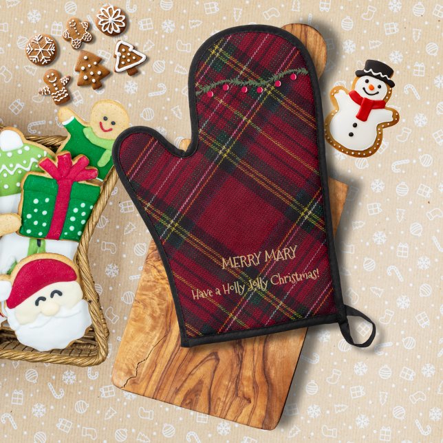 Manoplas Cuadros rojos de Navidad  (Subido por el creador)