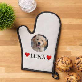 Manoplas Customized My Dog Photo & Name Oven Mitt