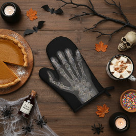 Manoplas Cute Diamond Skeleton Hand Oven Mitt