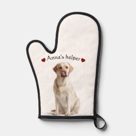 Manoplas Cute Dog Oven Mitt – Personalized with Text