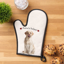 Manoplas Cute Dog Oven Mitt – Personalized with Text