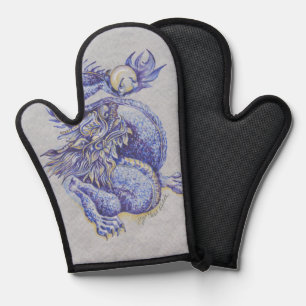 Manoplas Dragón azul
