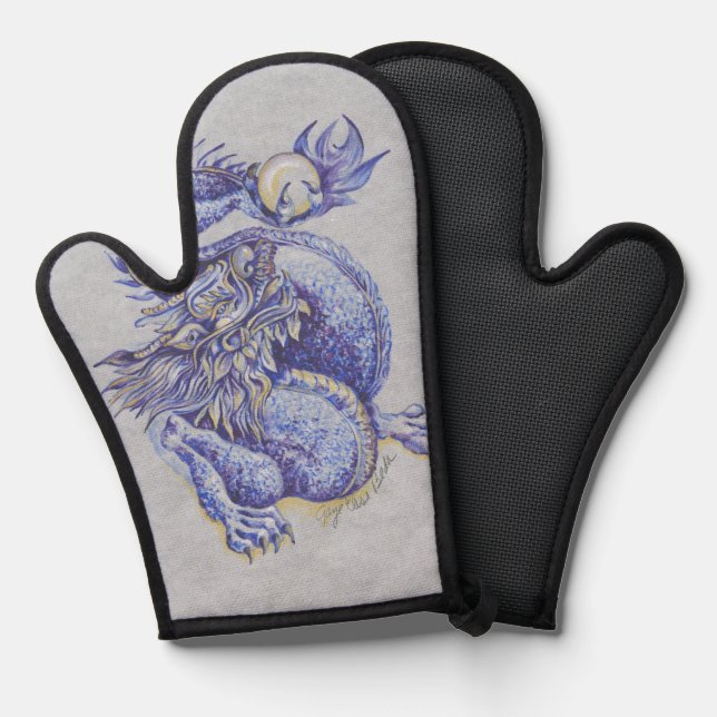 Manoplas Dragón azul (Anverso/Reverso)
