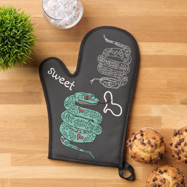 Manoplas Dulce de serpiente negro (De arriba hacia abajo)