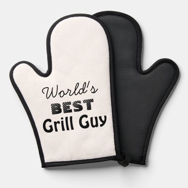 Manoplas El mejor grill masculino del mundo (Anverso/Reverso)