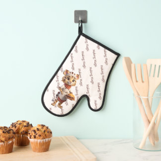 Manoplas El tigre del chef de los animales de compañía para