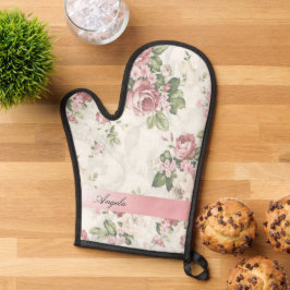 Manoplas Flores chic de Shabby antiguas personalizadas