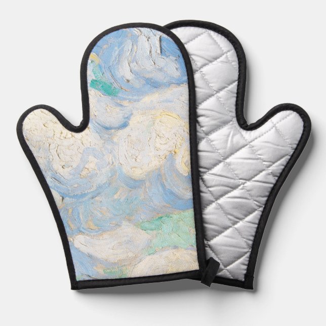 Manoplas fondo del cielo de Van Gogh (Anverso/Reverso)