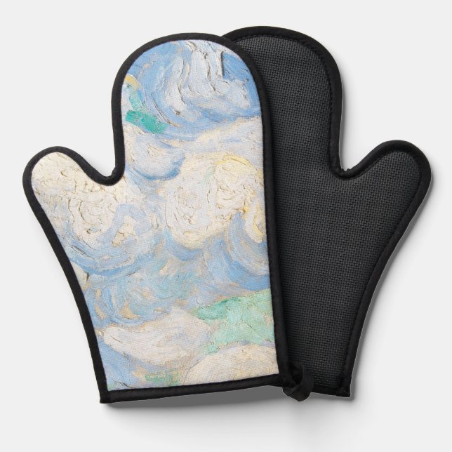 Manoplas fondo del cielo de Van Gogh (Anverso/Reverso)