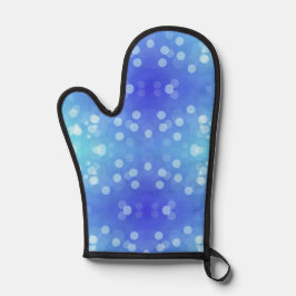 Manoplas Front and back views of an oven mitt.