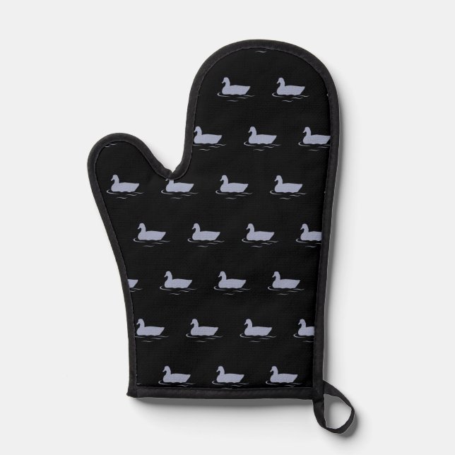 Manoplas Gris goose black Oven mitage (Anverso)