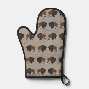Manoplas Guante para horno de bisontes