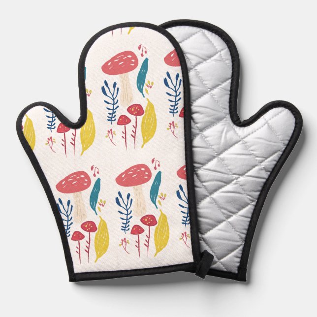 Manoplas Ilustracion de hongos (Anverso/Reverso)