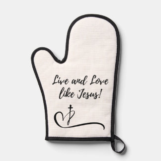 Manoplas Jesus Oven Mitt y Pot Holder
