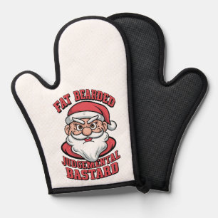 Manoplas Juicio con barba de grasa Bastard Hilarious Santa