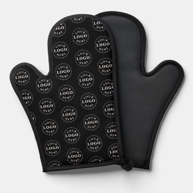 Manoplas Modelo de logotipo personalizado Oven Mitt para us (Anverso/Reverso)