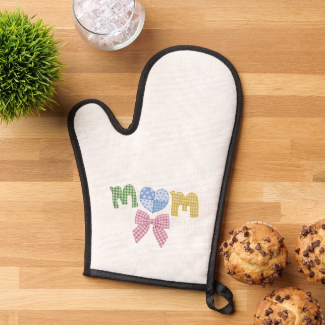 Manoplas Mom Patchwork Mother's Day Gift (De arriba hacia abajo)