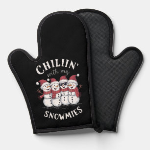 Manoplas Navidades De Snowman Chillin Con Mi Regalo De Niev